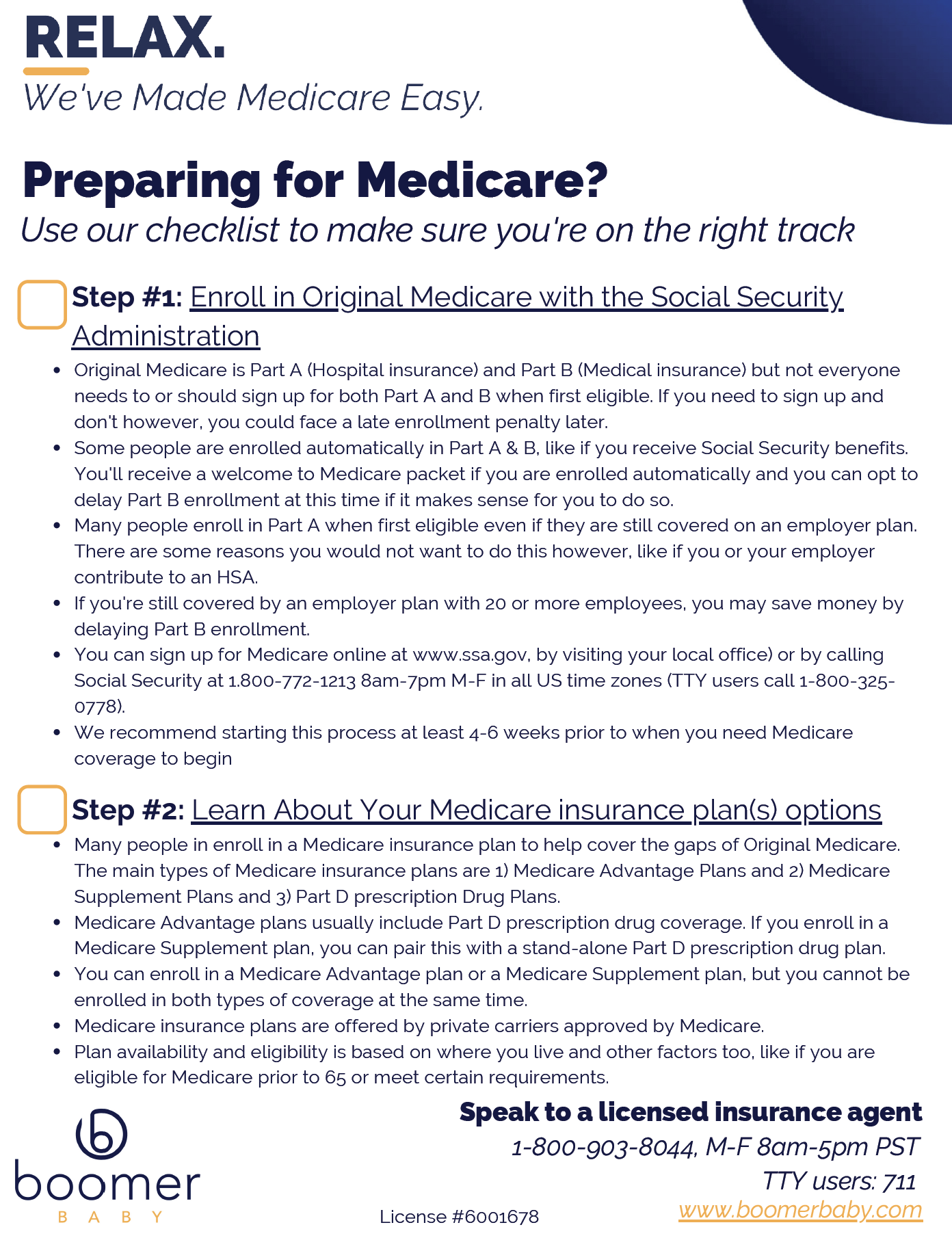 Prepare for Medicare 1