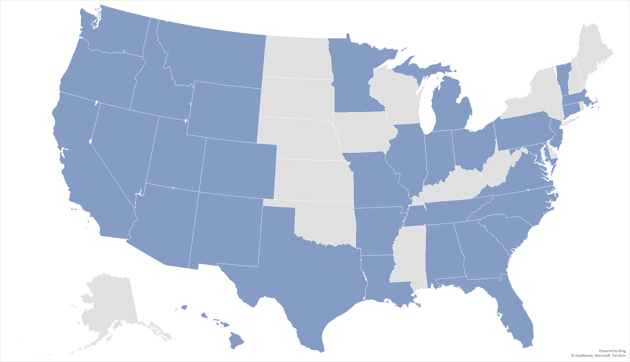 Boomer Baby License Map